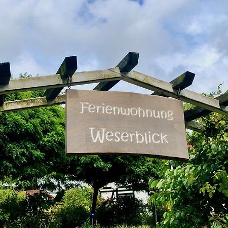 Ferienwohnung Weserblick Polle Exterior foto