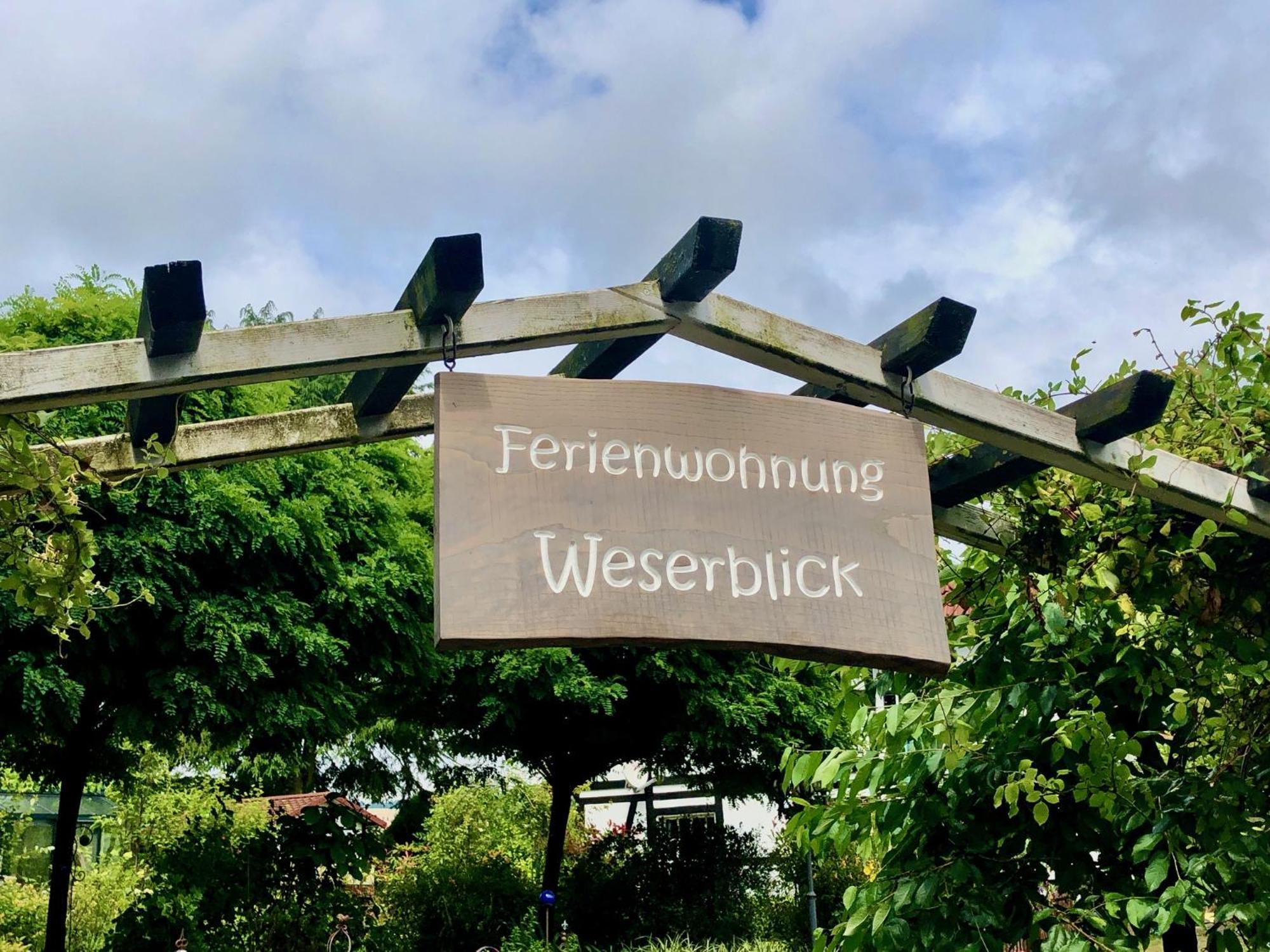 Ferienwohnung Weserblick Polle Exterior foto