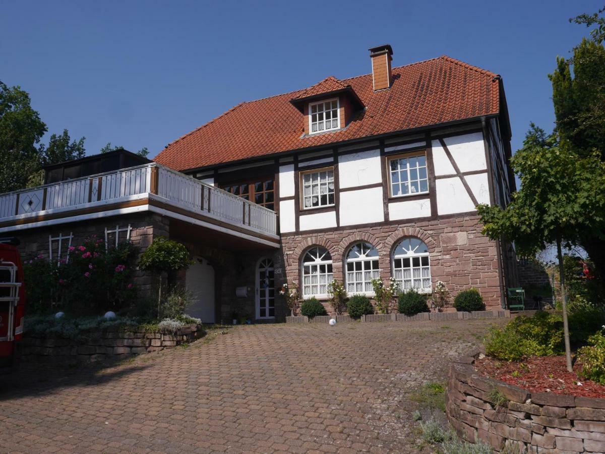 Ferienwohnung Weserblick Polle Exterior foto